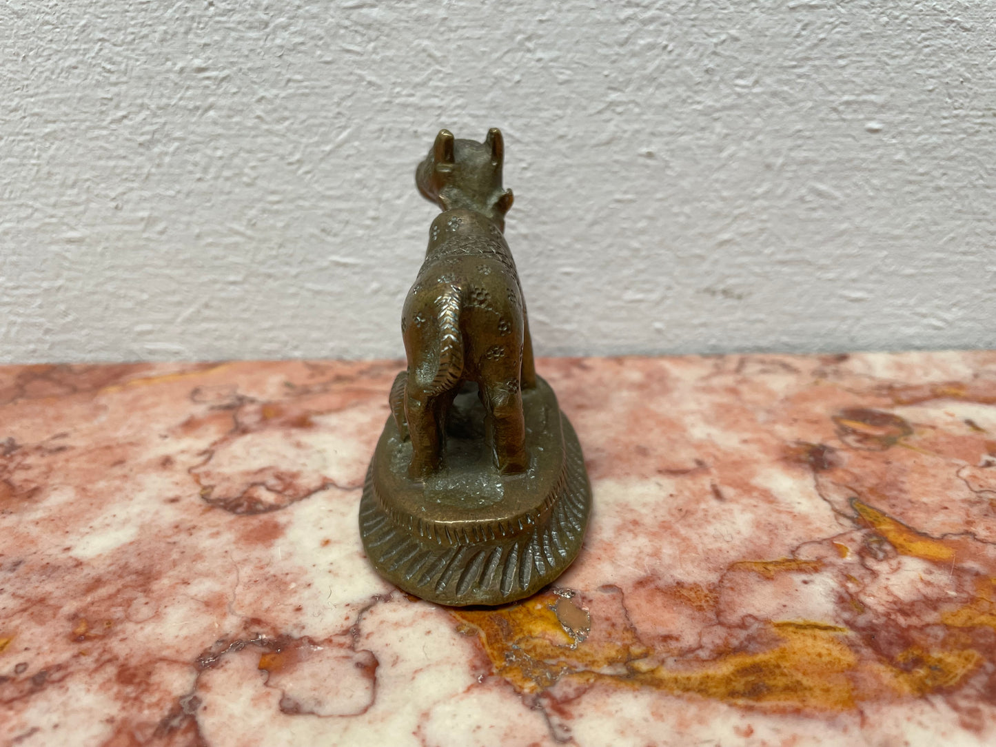 Vintage Cast Brass Lion Figure