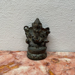 Antique Ganesh Hindu Bronze Statue