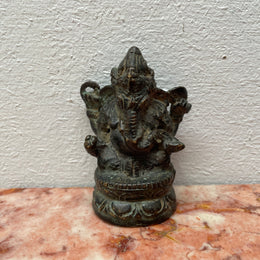Antique Ganesh Hindu Bronze Statue