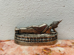 Vintage Silver Reclining Buddha Statue | Antique & Vintage | Moonee Ponds Antiques | Australia Wide Delivery