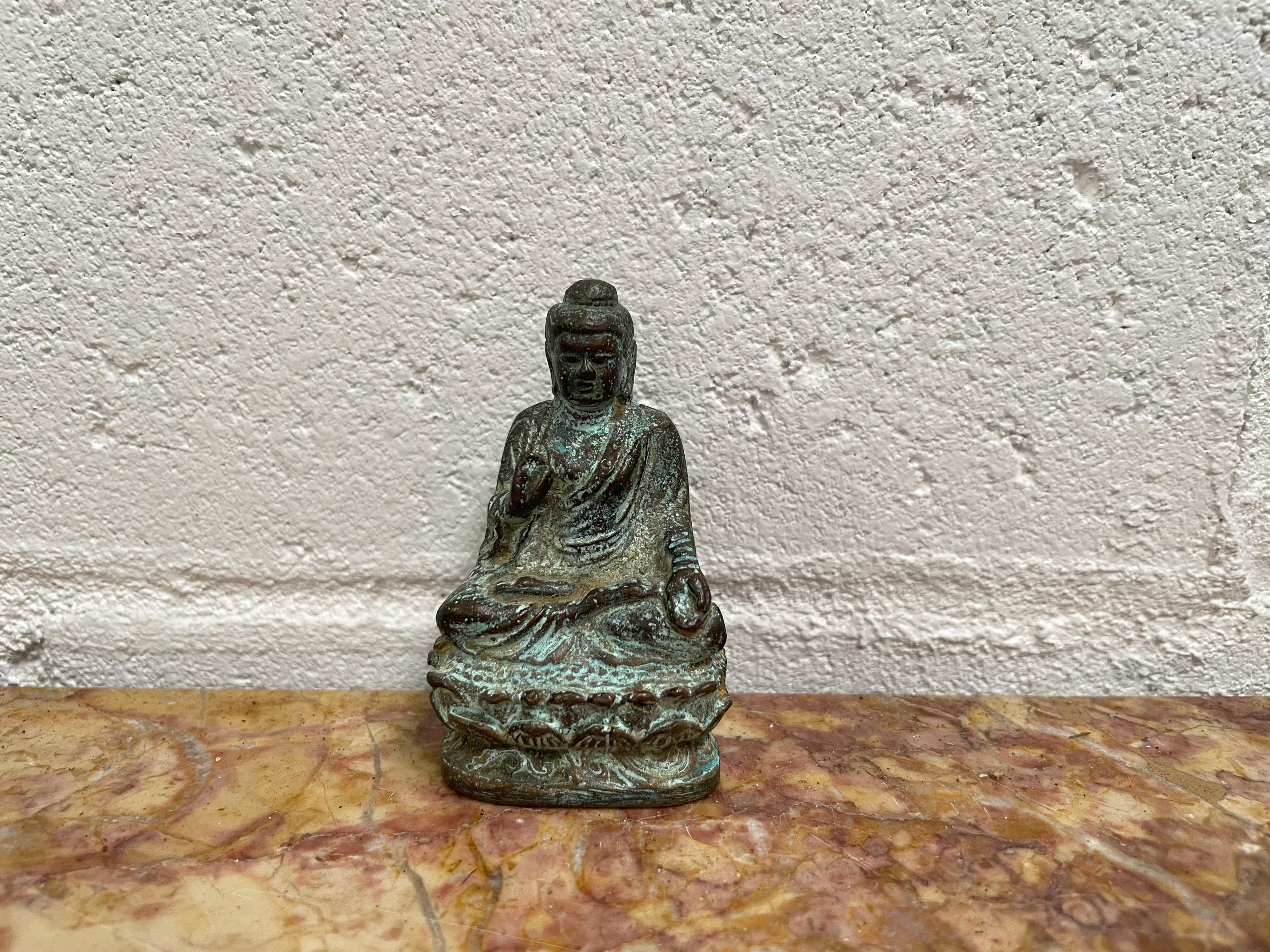 Antique Bronze Buddha Figure | Antique & Vintage | Moonee Ponds Antiques | Australia Wide Delivery