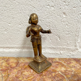 Antique bronze casting of Radha, sourced locally and in good original condition.