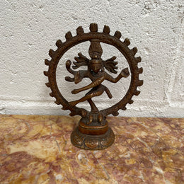 Vintage Dancing Shiva statue made of bronze. Sourced locally and in good original condition.