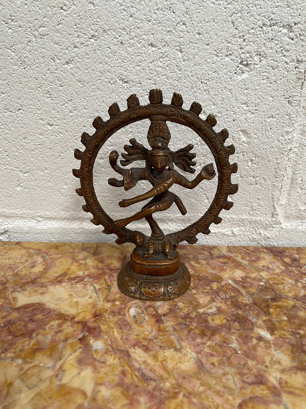 Vintage Dancing Shiva statue made of bronze. Sourced locally and in good original condition.