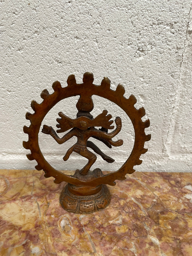 Vintage Dancing Shiva statue made of bronze. Sourced locally and in good original condition.