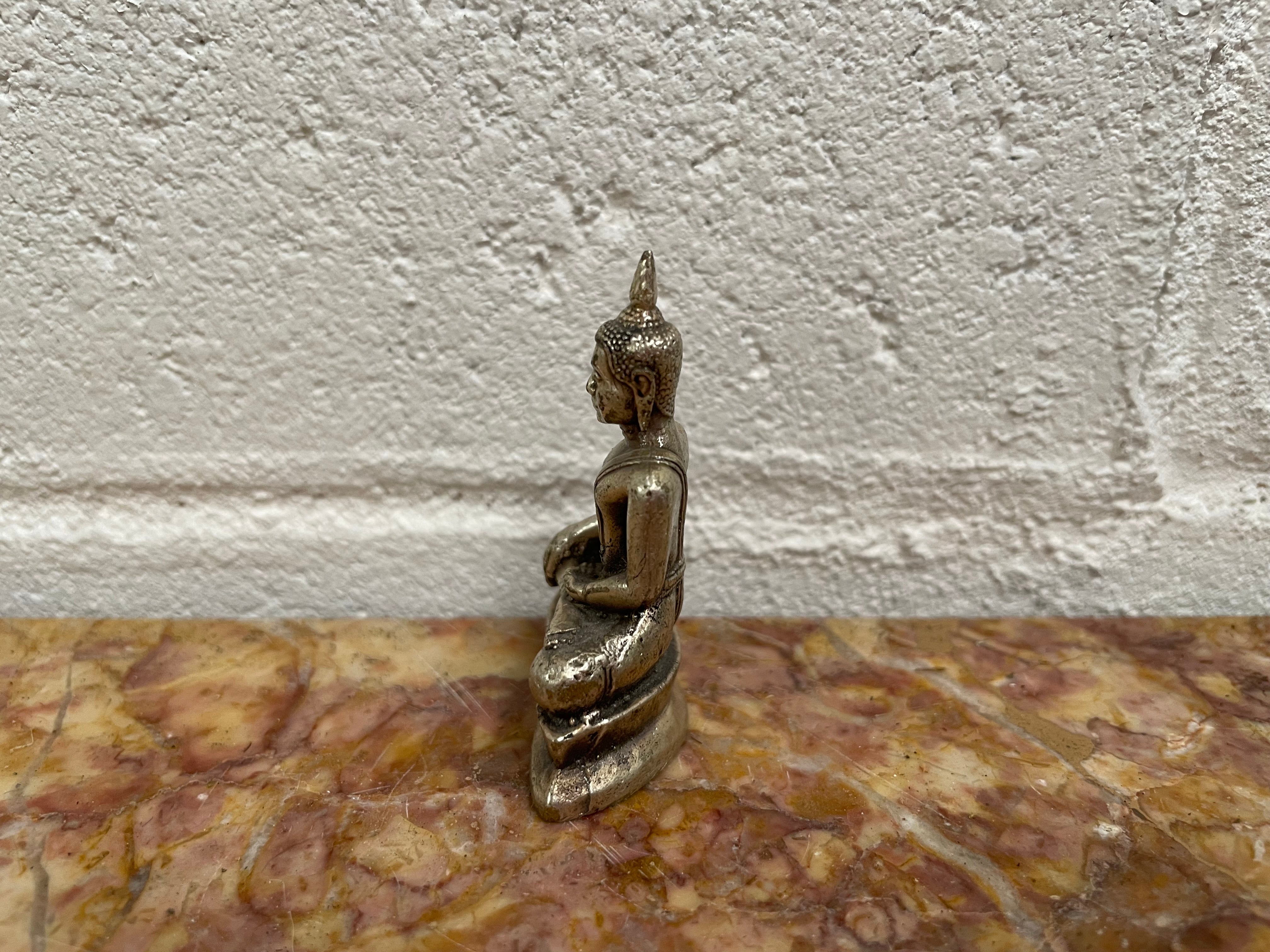 Vintage Silver Buddha Statue | Antique & Vintage | Moonee Ponds Antiques | Australia Wide Delivery