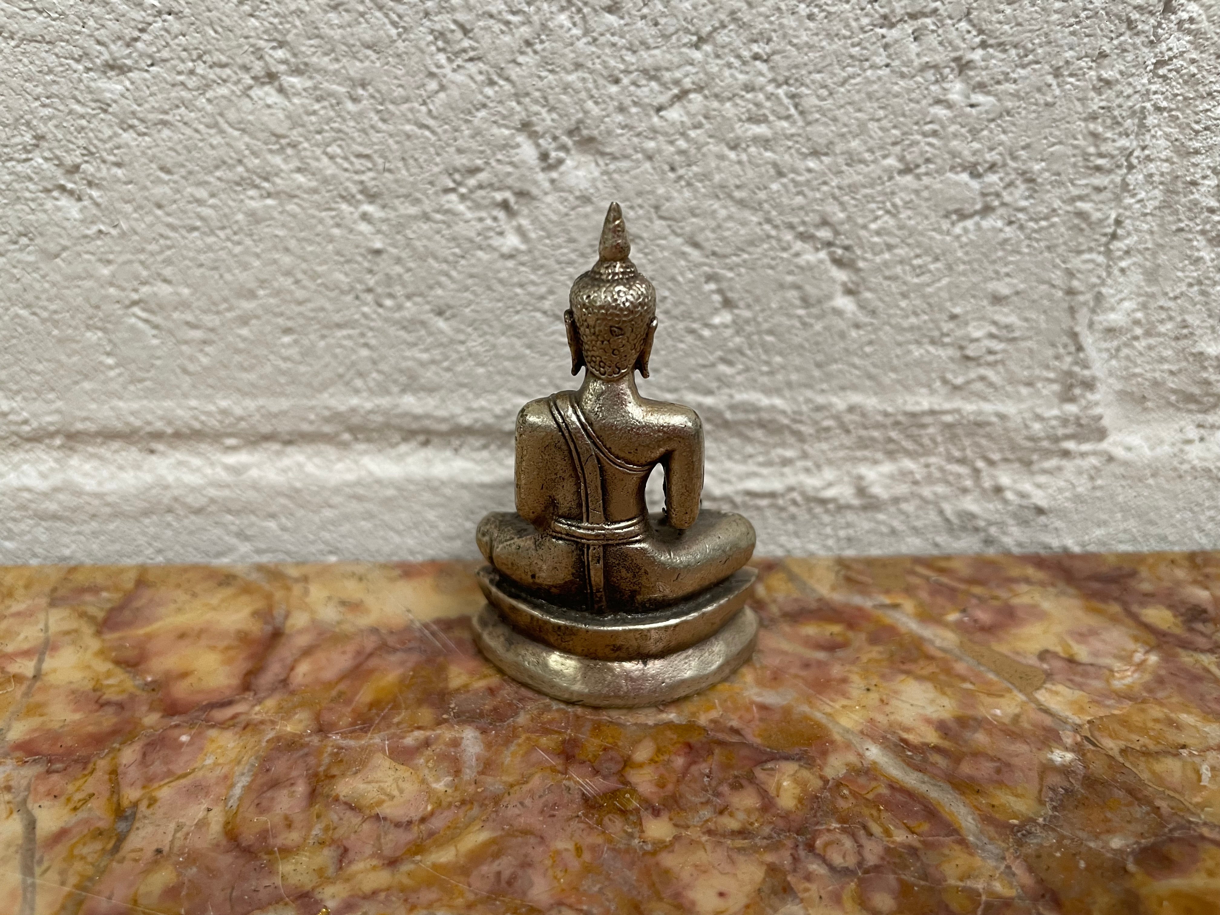 Vintage Silver Buddha Statue | Antique & Vintage | Moonee Ponds Antiques | Australia Wide Delivery