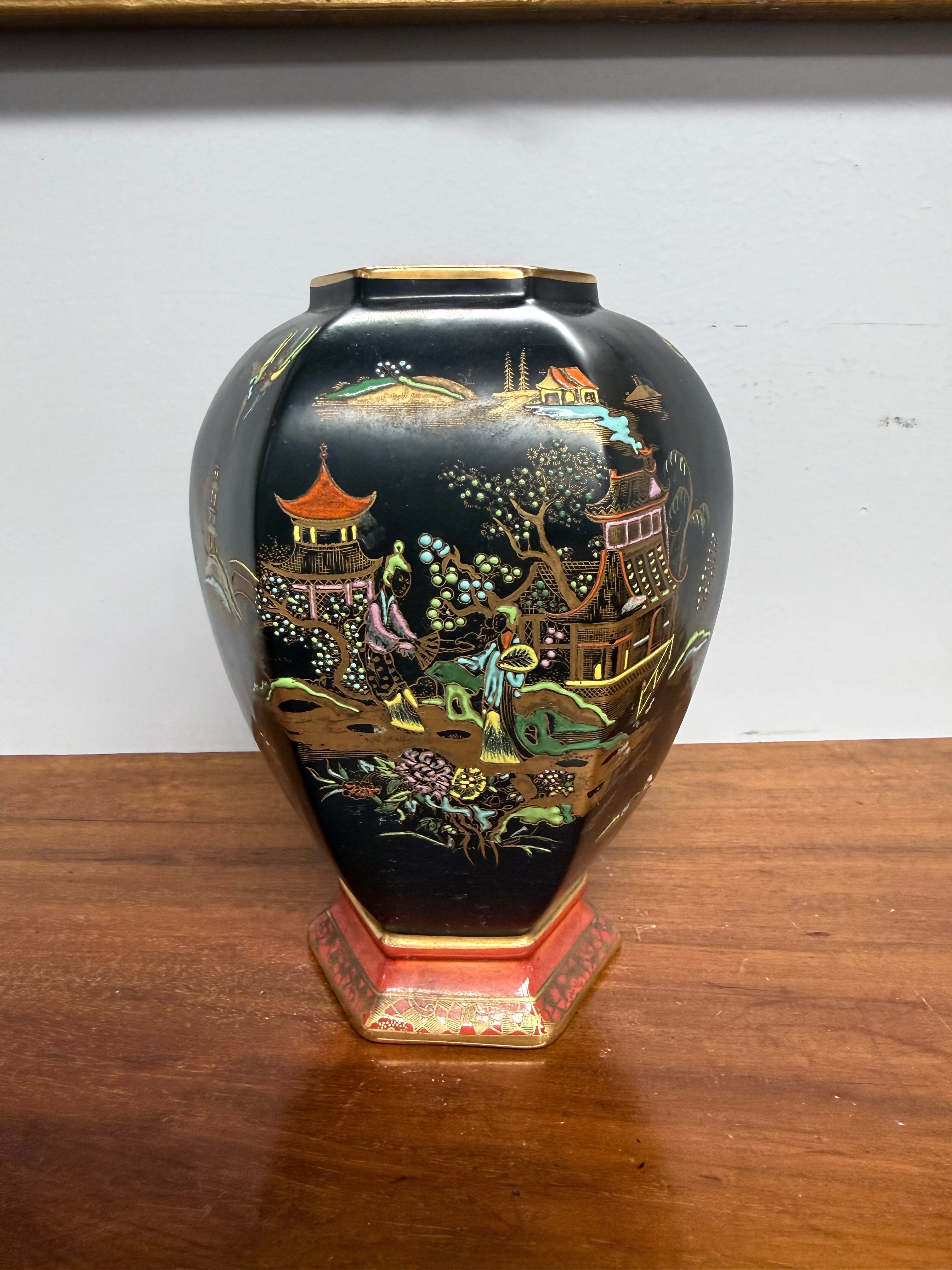 Vintage Carlton Ware Japanese Temple Jar & Lid | Antique & Vintage | Moonee Ponds Antiques | Australia Wide