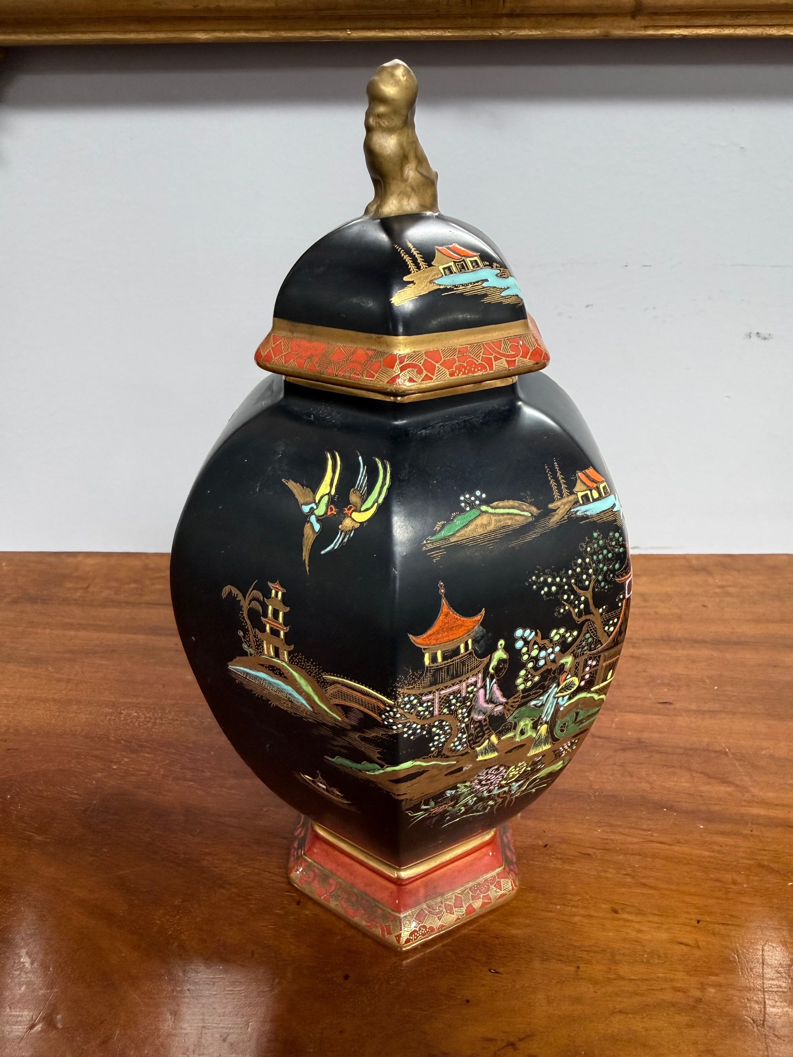 Vintage Carlton Ware Japanese Temple Jar & Lid | Antique & Vintage | Moonee Ponds Antiques | Australia Wide