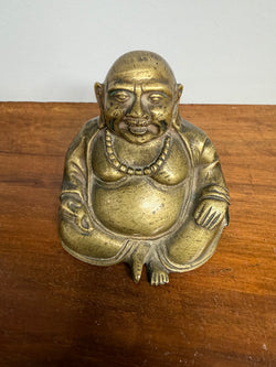 Vintage Bronze Laughing Buddha Statue | Antique & Vintage | Moonee Ponds Antiques | Australia Wide Delivery