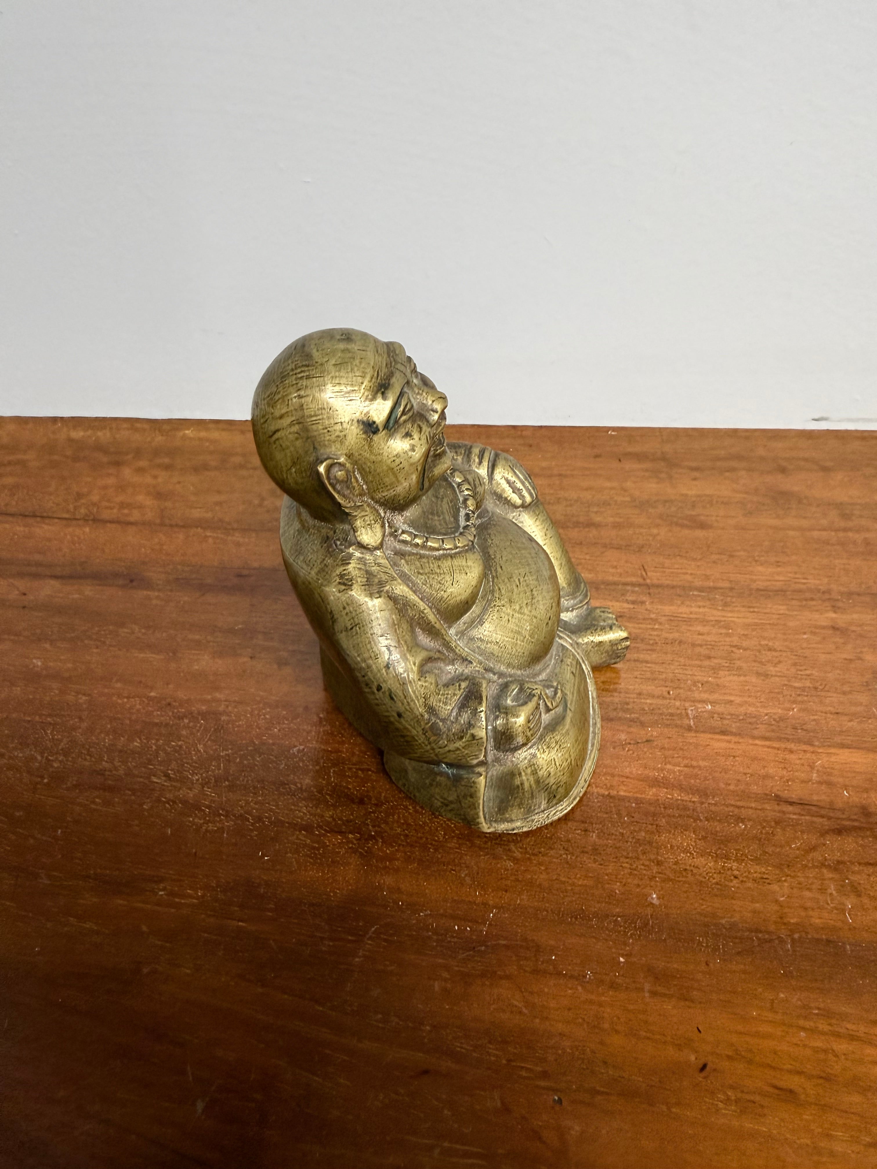Vintage Bronze Laughing Buddha Statue | Antique & Vintage | Moonee Ponds Antiques | Australia Wide