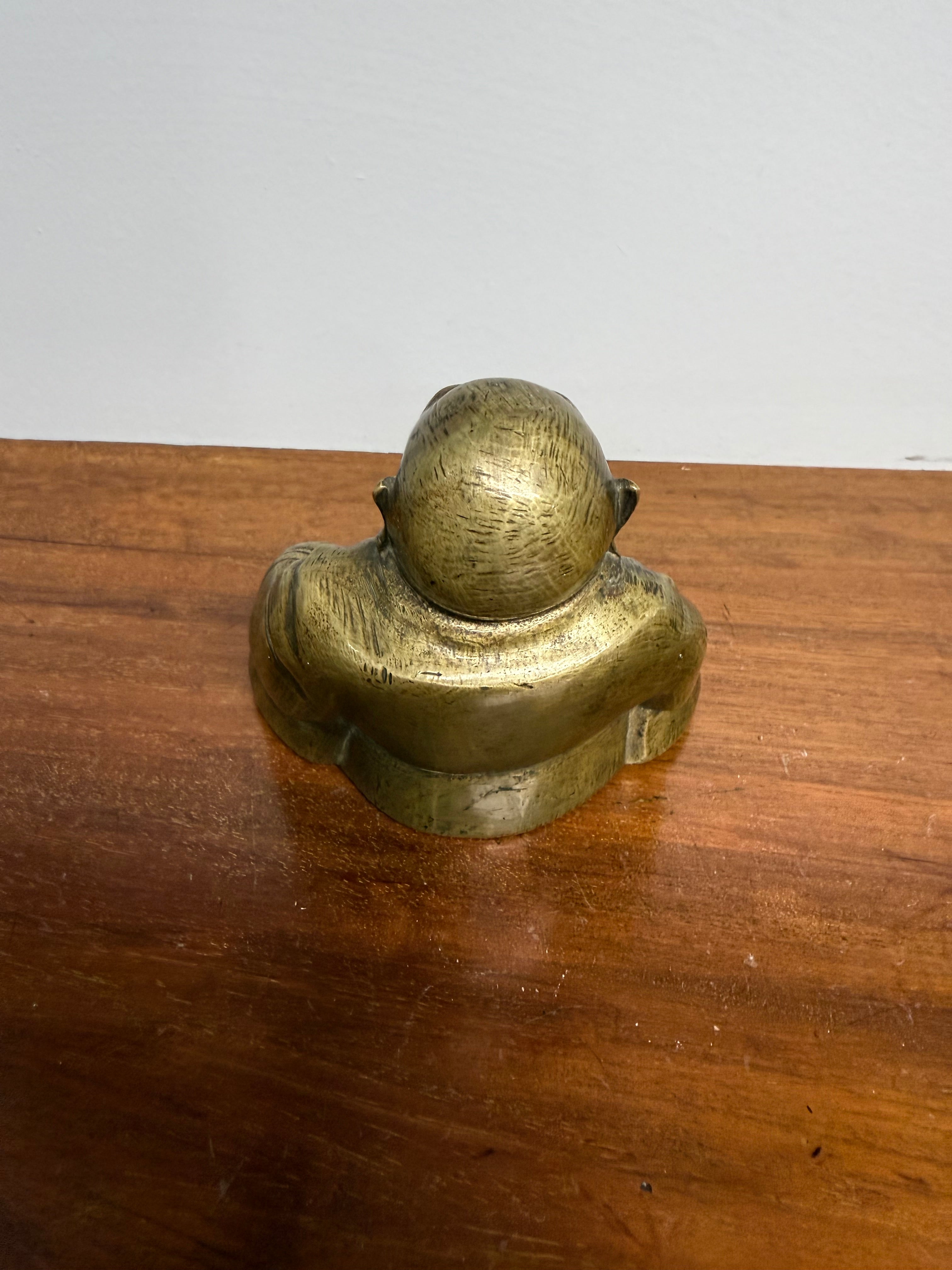 Vintage Bronze Laughing Buddha Statue | Antique & Vintage | Moonee Ponds Antiques | Australia Wide