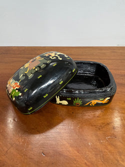 Vintage Hand Painted Russian Lacquer Trinket Box | Antique & Vintage | Moonee Ponds Antiques | Australia Wide Delivery