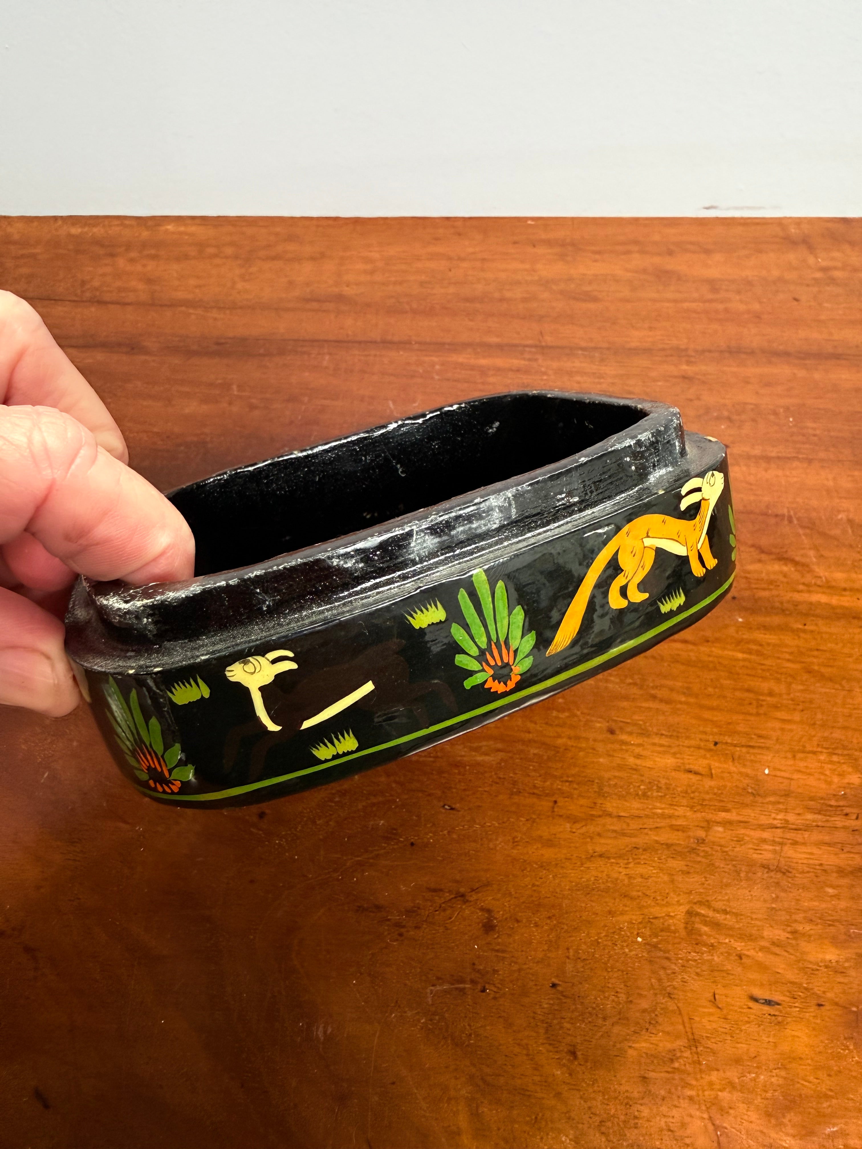 Vintage Hand Painted Russian Lacquer Trinket Box | Antique & Vintage | Moonee Ponds Antiques | Australia Wide Delivery
