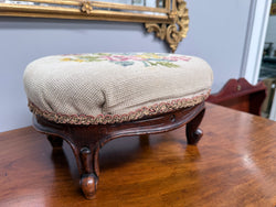 Antique tapestry foot stool | Antique & Vintage | Moonee Ponds Antiques | Australia Wide Delivery