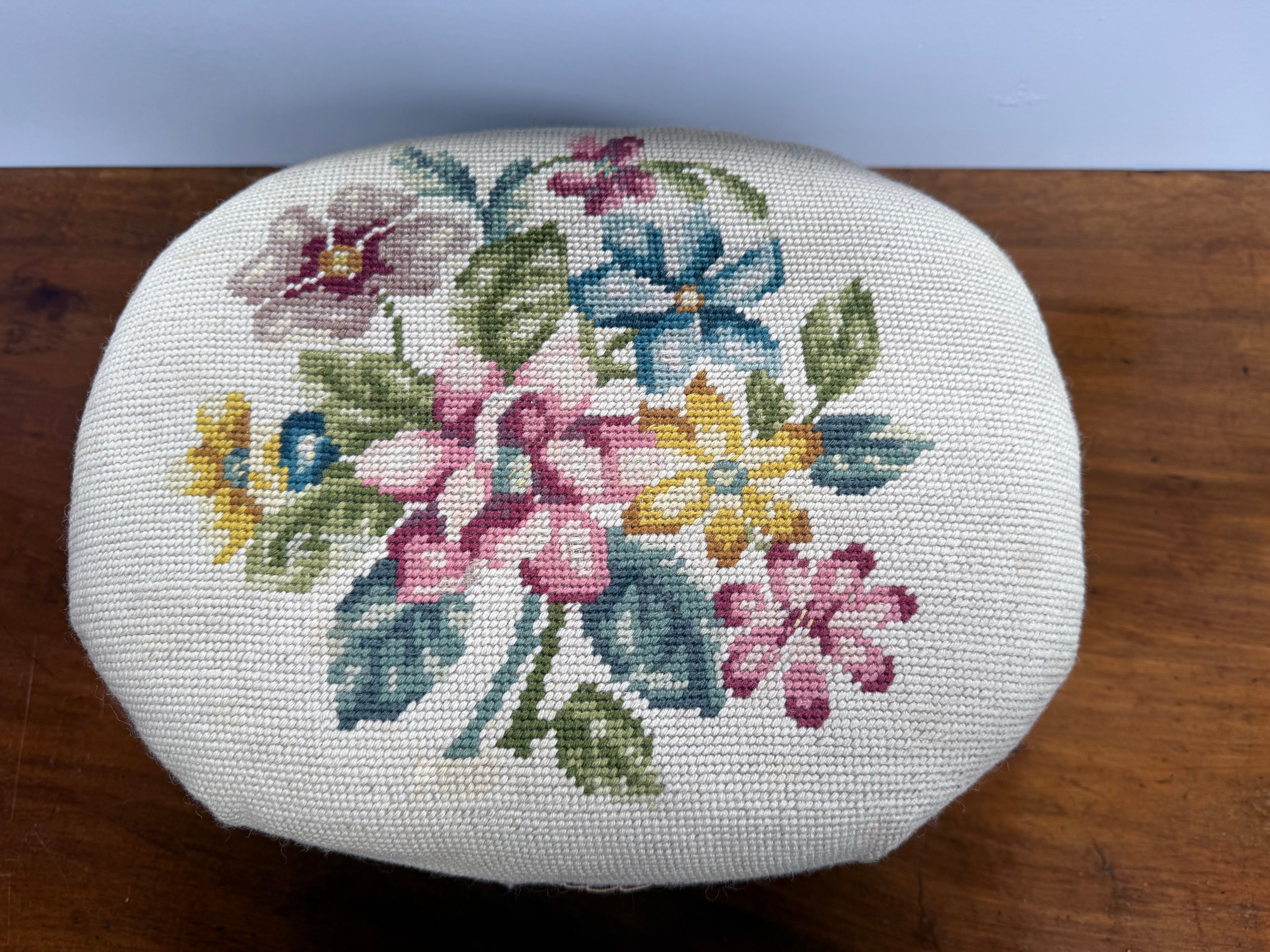 Antique tapestry foot stool | Antique & Vintage | Moonee Ponds Antiques | Australia Wide