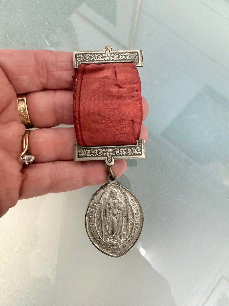 Rare Association Of The Sacred Heart Of Jesus Medal & Bars