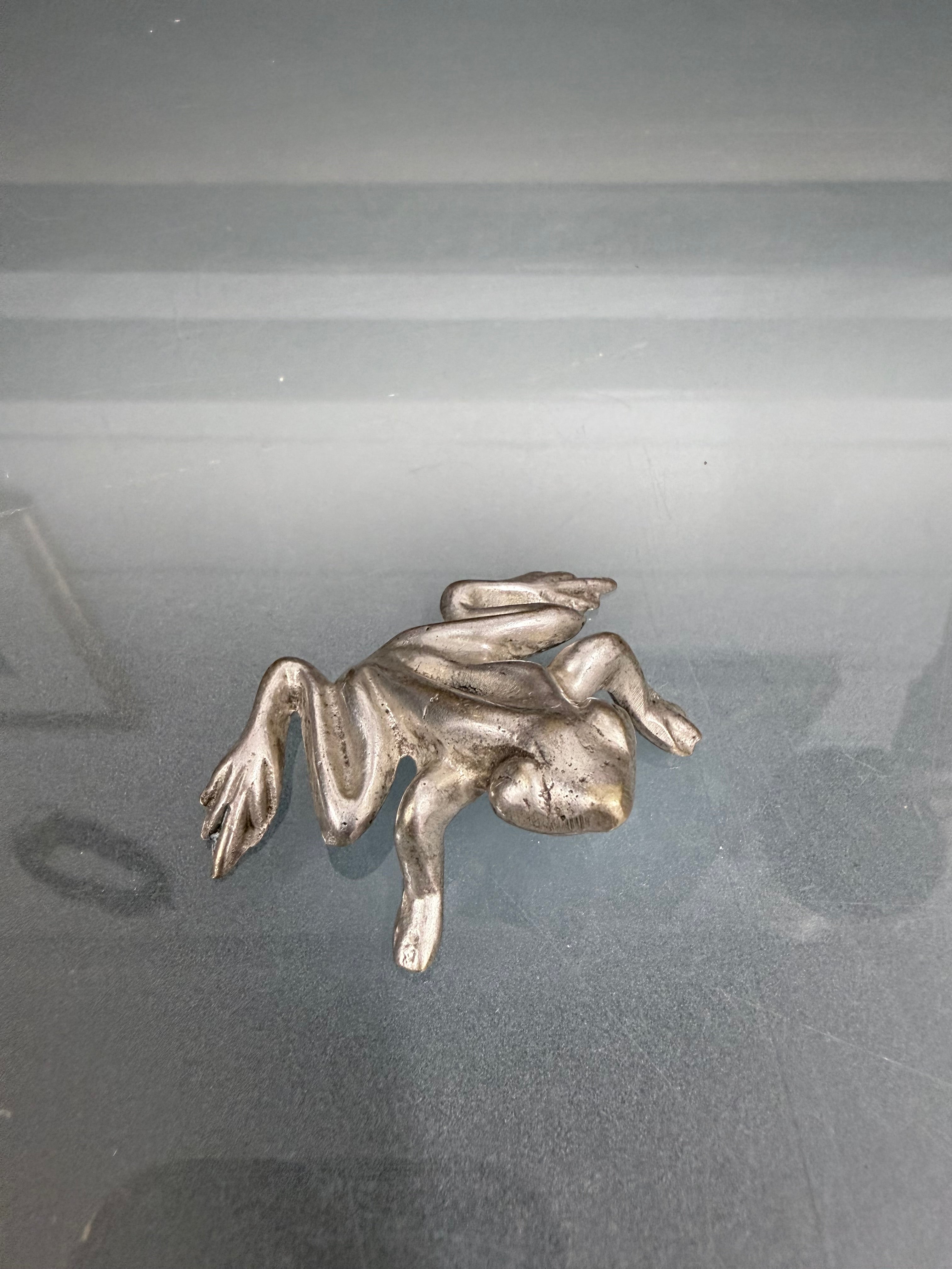 Vintage Silver Plated Frog