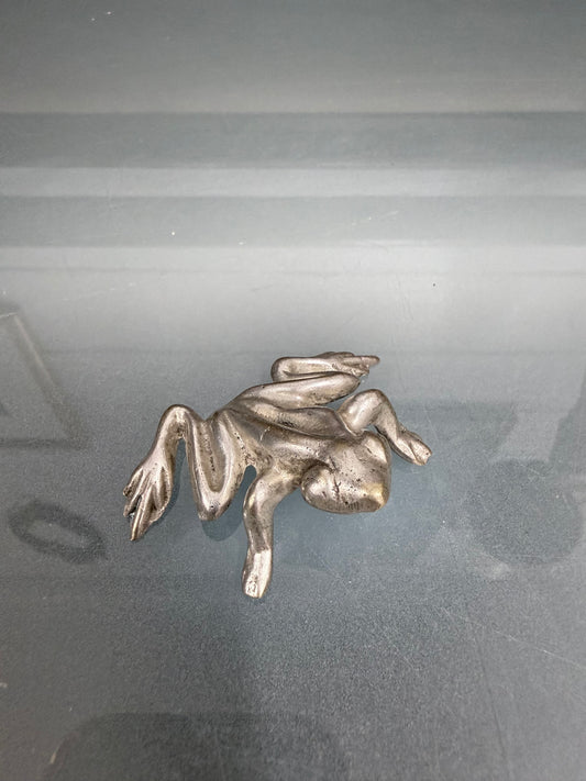 Vintage Silver Plated Frog