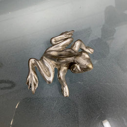 Vintage Silver Plated Frog