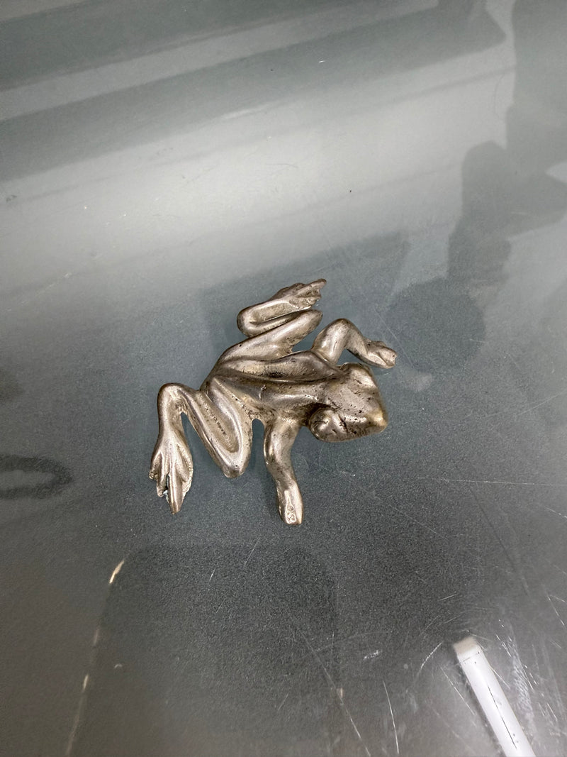 Vintage Silver Plated Frog