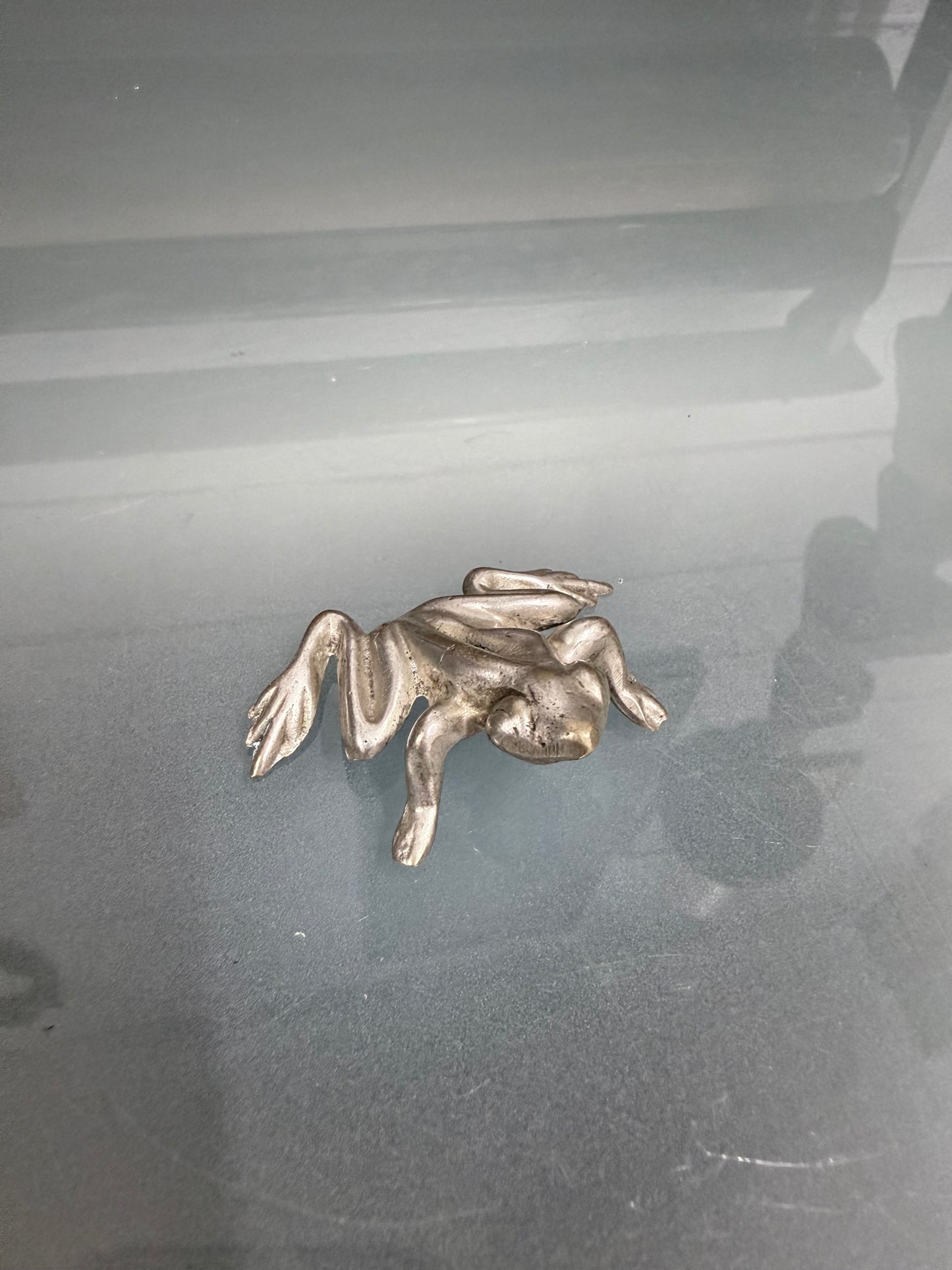 Vintage Silver Plated Frog