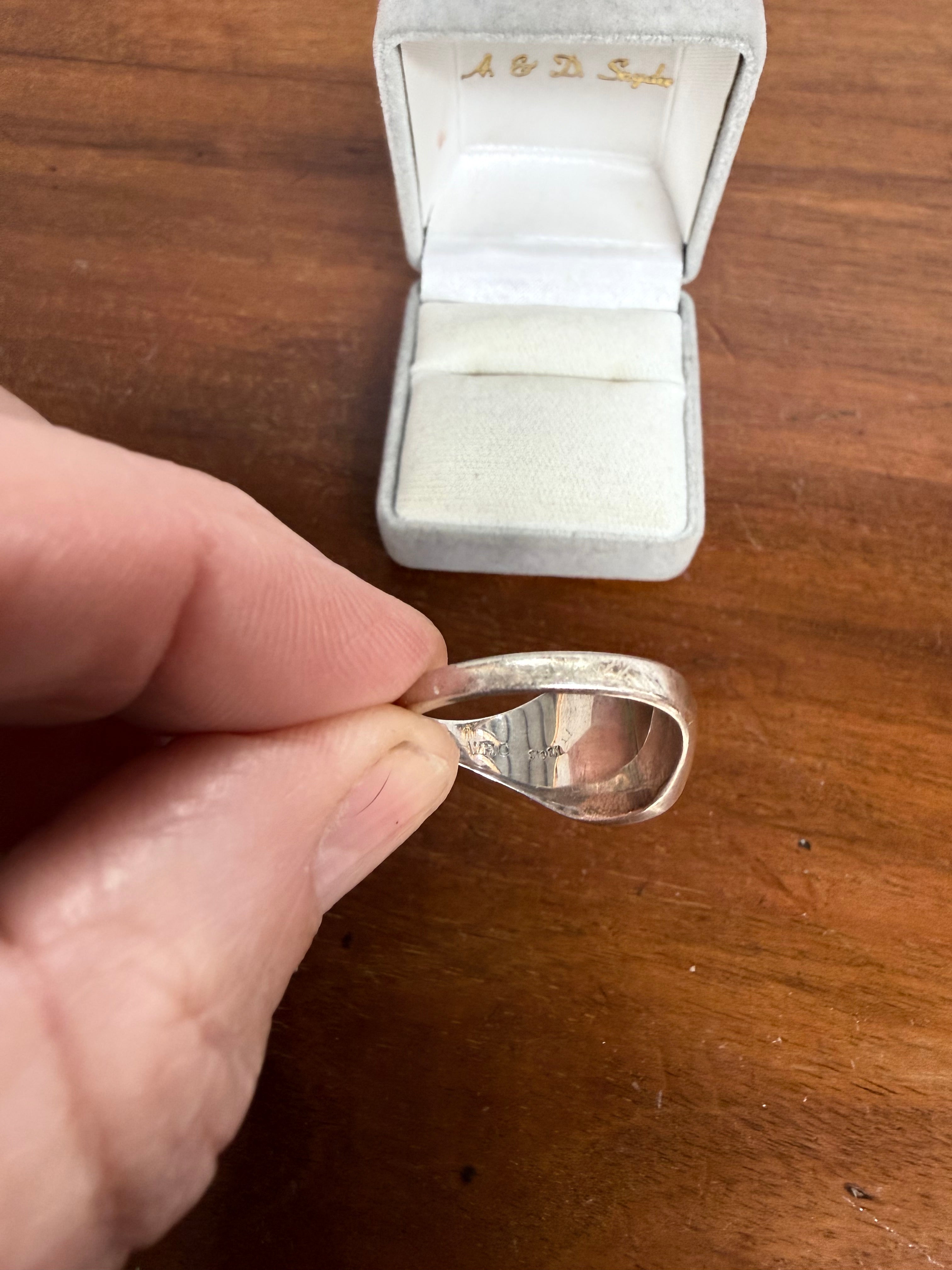 Vintage Sterling Silver Ring with Roman Soldier Head On Black Background | Antique & Vintage | Moonee Ponds Antiques | Australia Wide