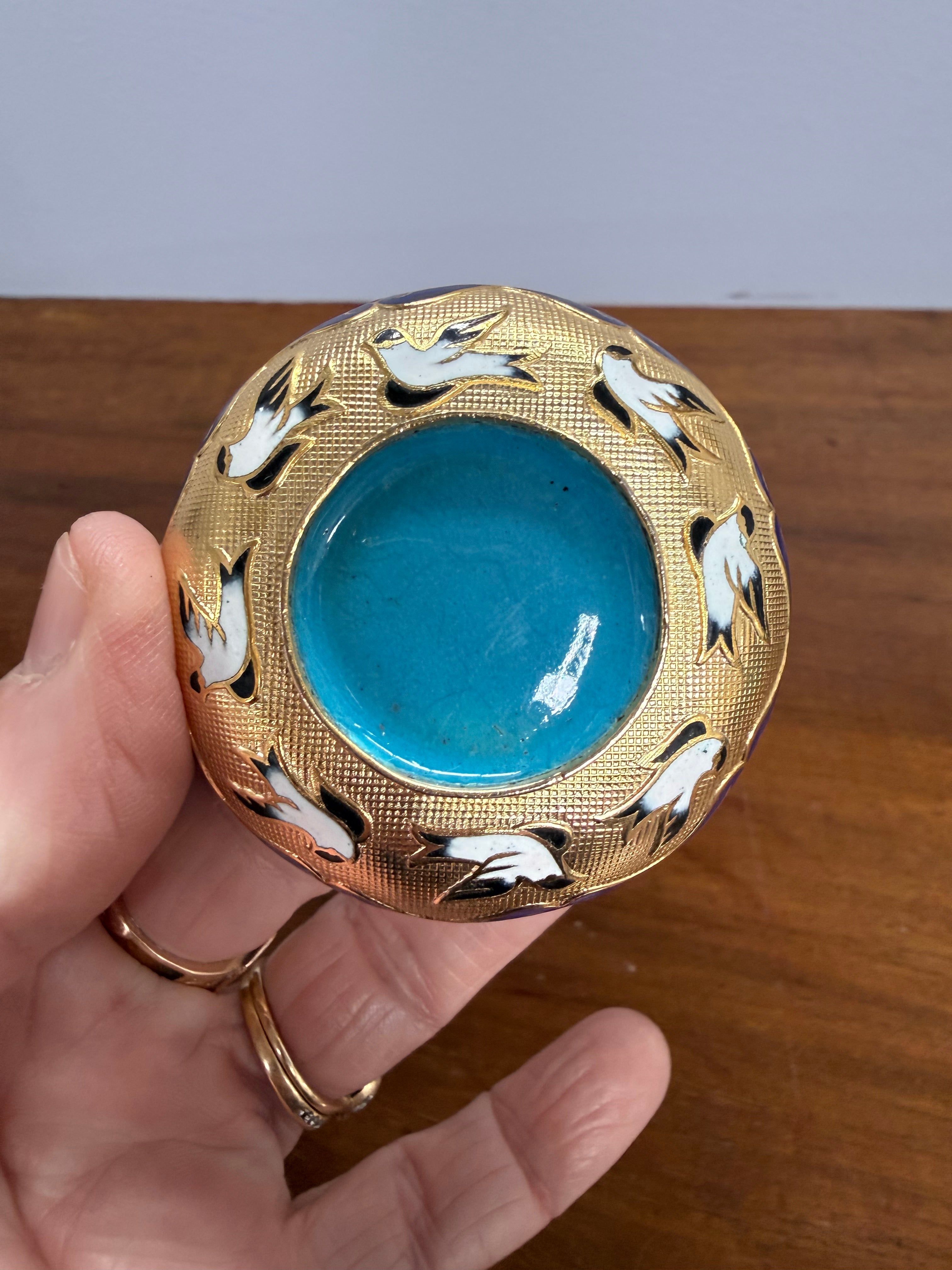 Boxed Cloisonne Covered Trinket Box | Antique & Vintage | Moonee Ponds Antiques | Australia Wide