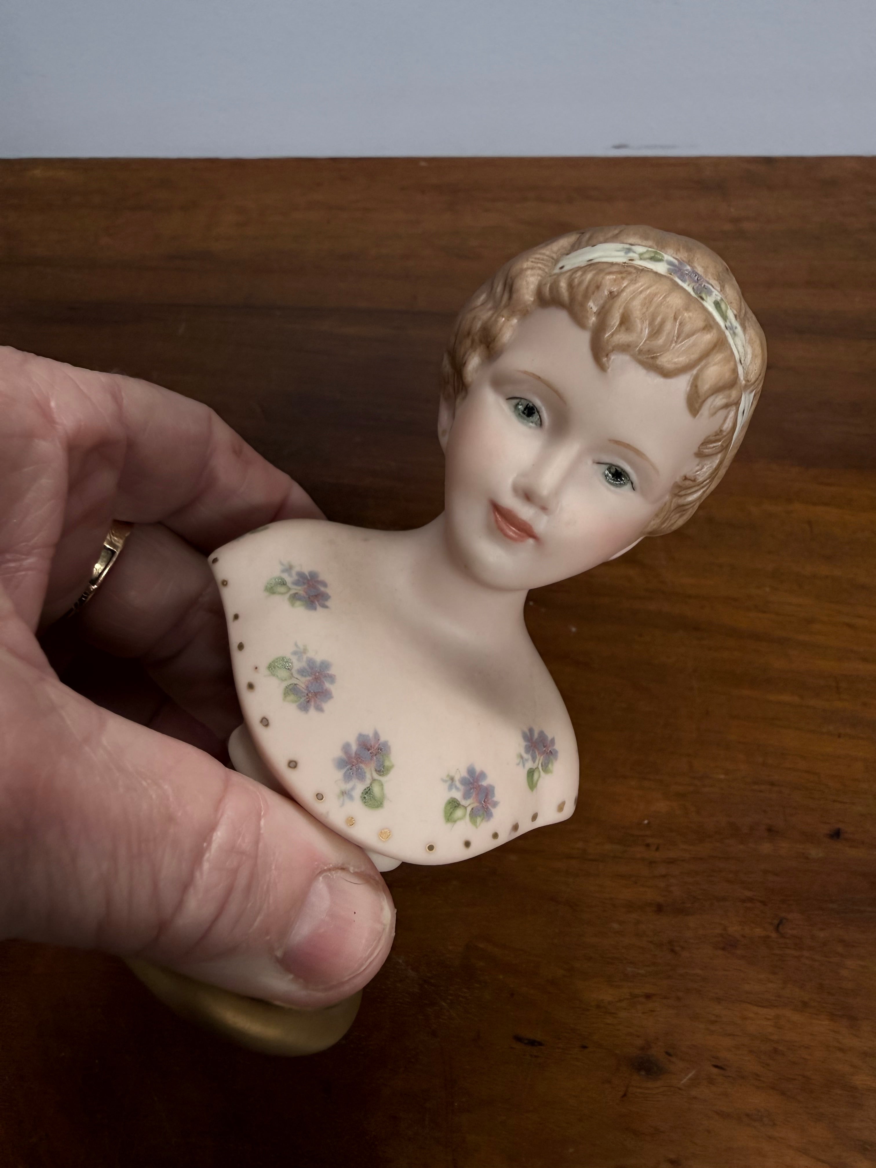 Vintage Porcelain Bisque Bust Of Young Girl | Antique & Vintage | Moonee Ponds Antiques | Australia Wide