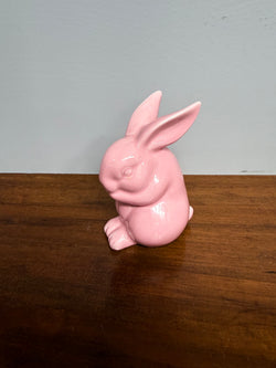 Vintage Pink Ceramic Rabbit Figurine | Antique & Vintage | Moonee Ponds Antiques | Australia Wide Delivery