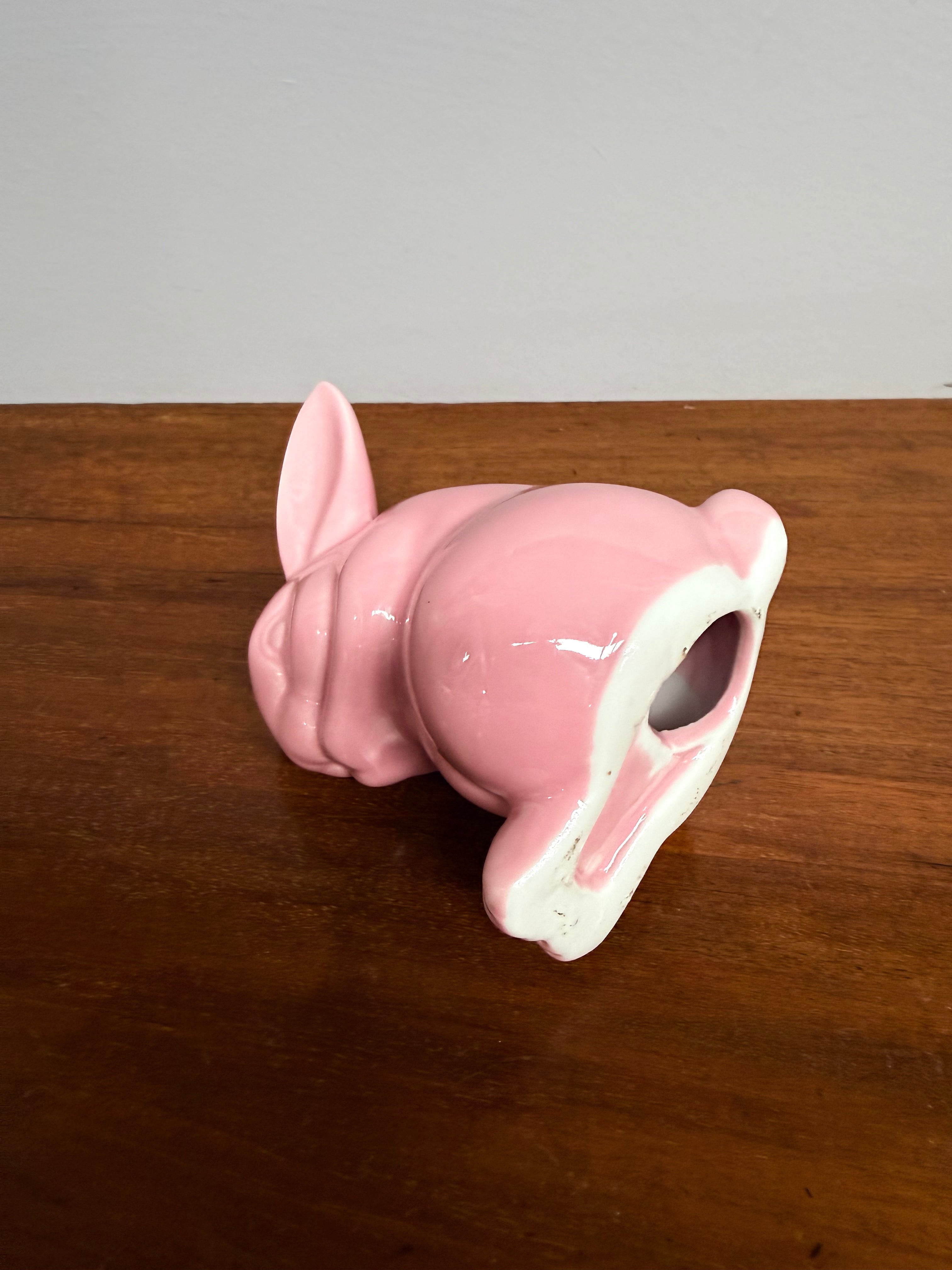 Vintage Pink Ceramic Rabbit Figurine | Antique & Vintage | Moonee Ponds Antiques | Australia Wide