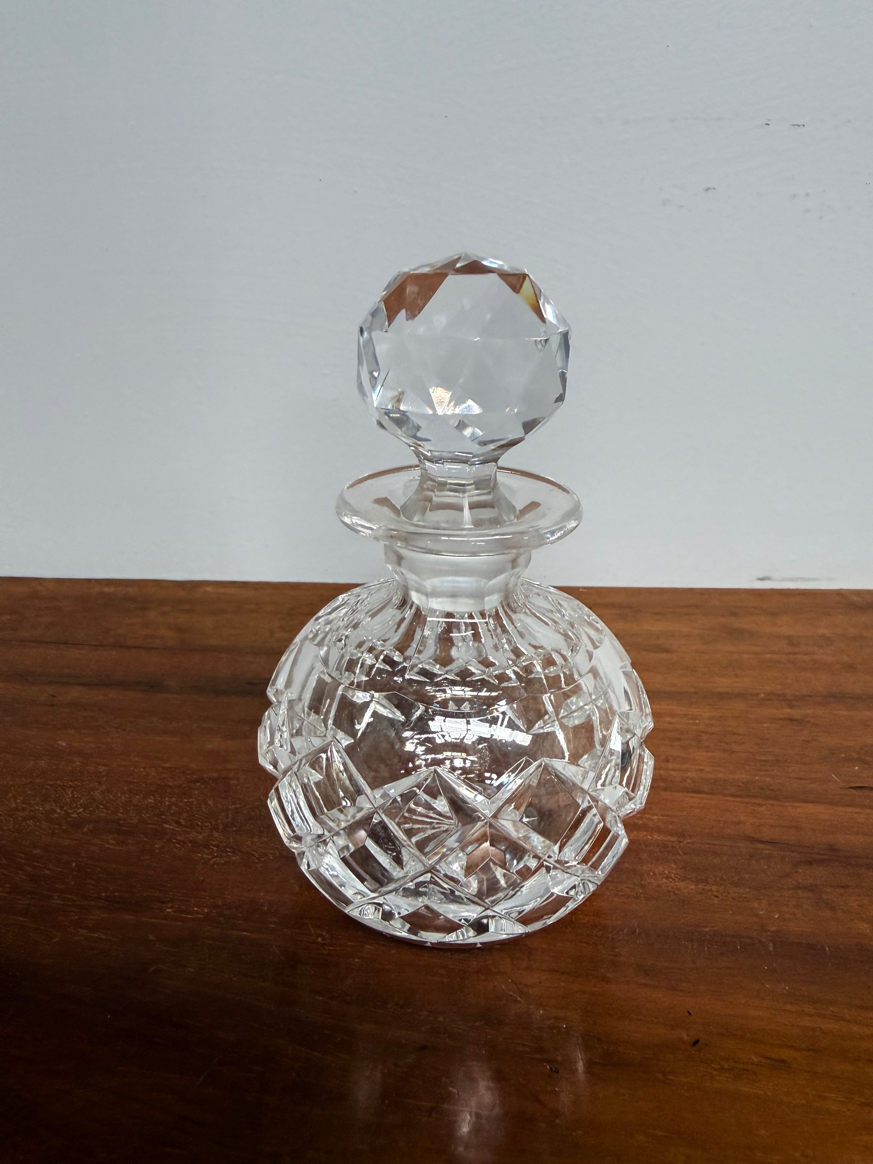 Cut Crystal Vintage Perfume Bottle & Stopper | Antique & Vintage | Moonee Ponds Antiques | Australia Wide