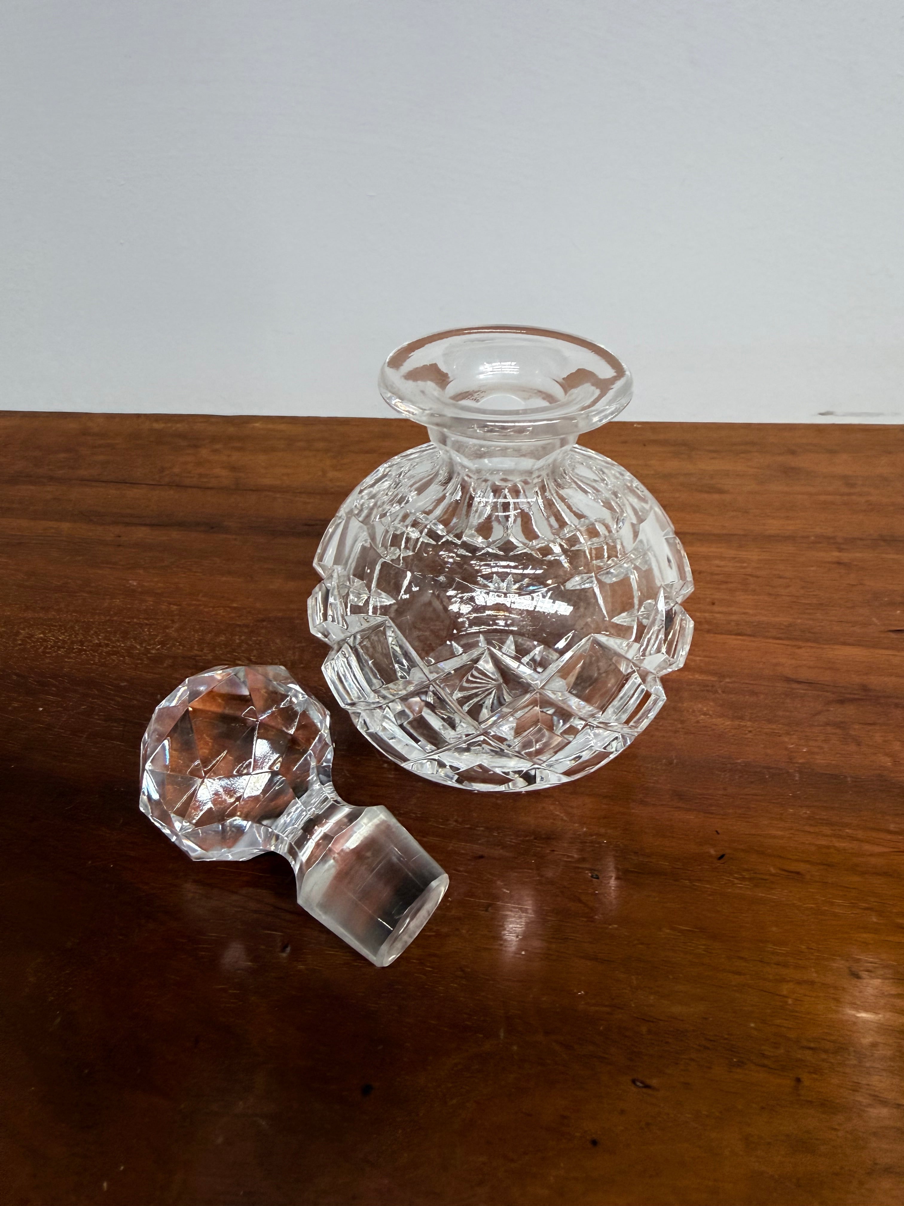 Cut Crystal Vintage Perfume Bottle & Stopper