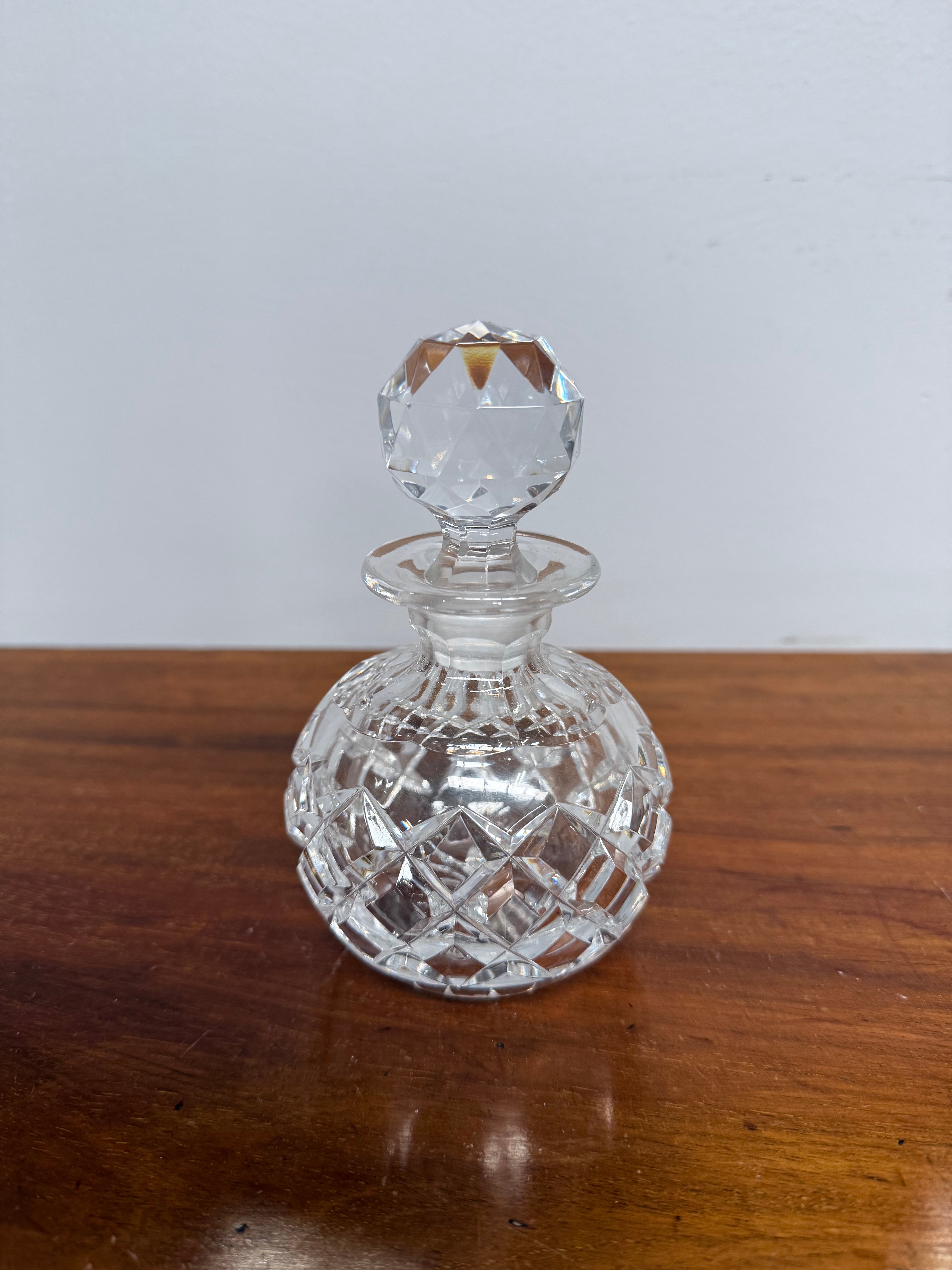 Cut Crystal Vintage Perfume Bottle & Stopper