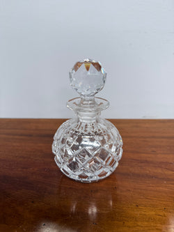 Cut Crystal Vintage Perfume Bottle & Stopper | Antique & Vintage | Moonee Ponds Antiques | Australia Wide Delivery