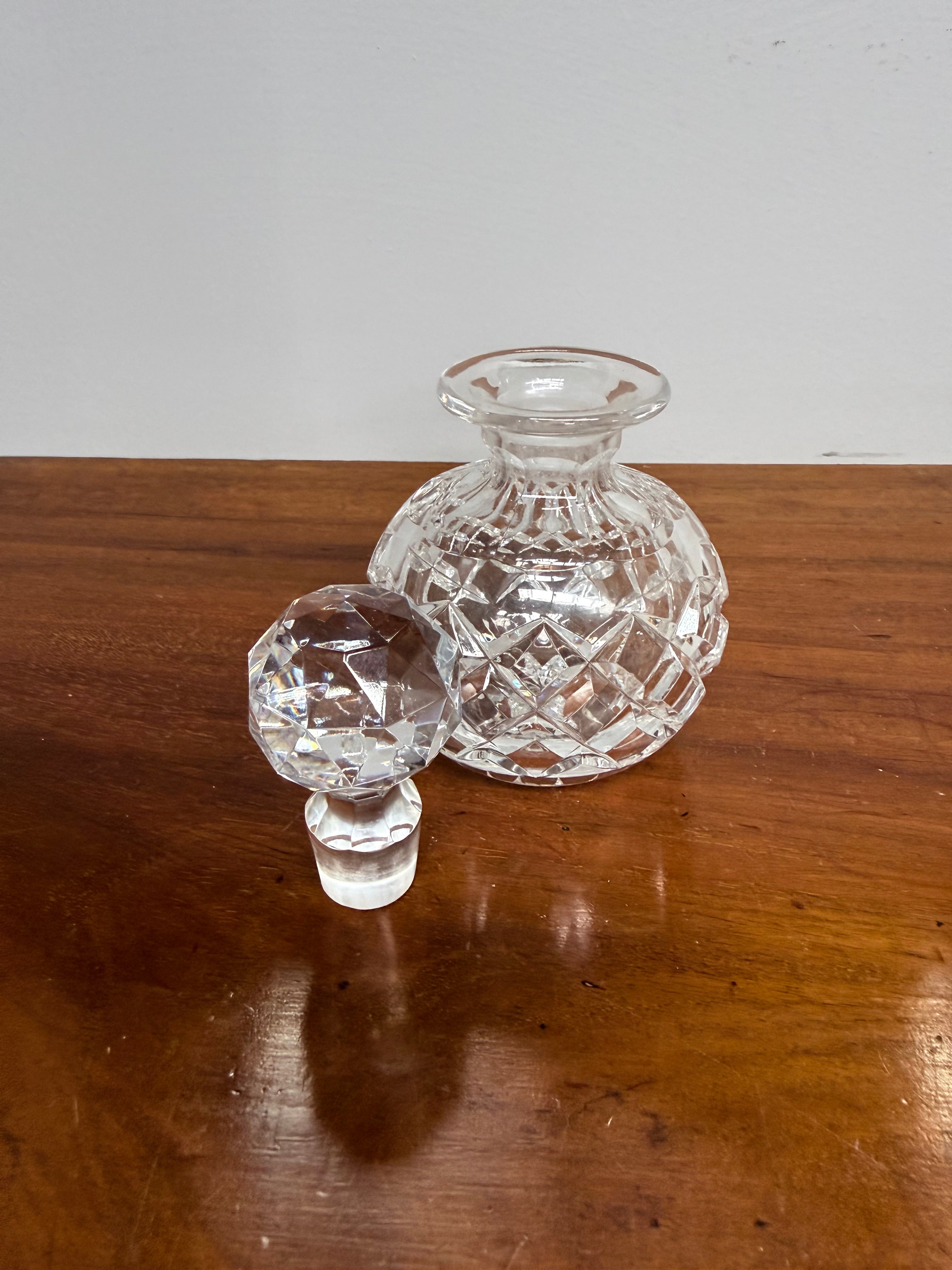 Cut Crystal Vintage Perfume Bottle & Stopper | Antique & Vintage | Moonee Ponds Antiques | Australia Wide