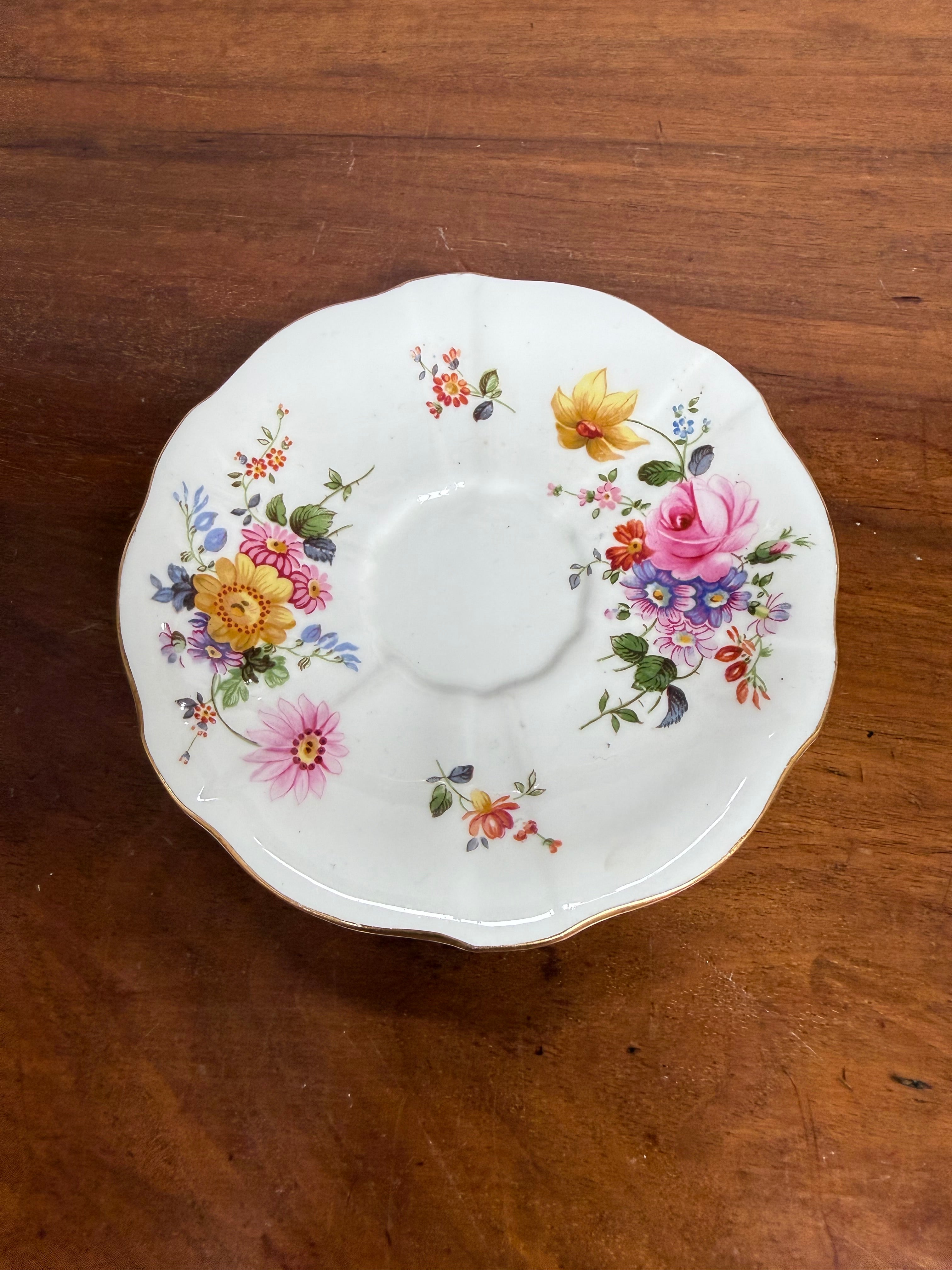 Royal Crown Derby "Derby Possies" Coffee Cup & Saucer | Antique & Vintage | Moonee Ponds Antiques | Australia Wide