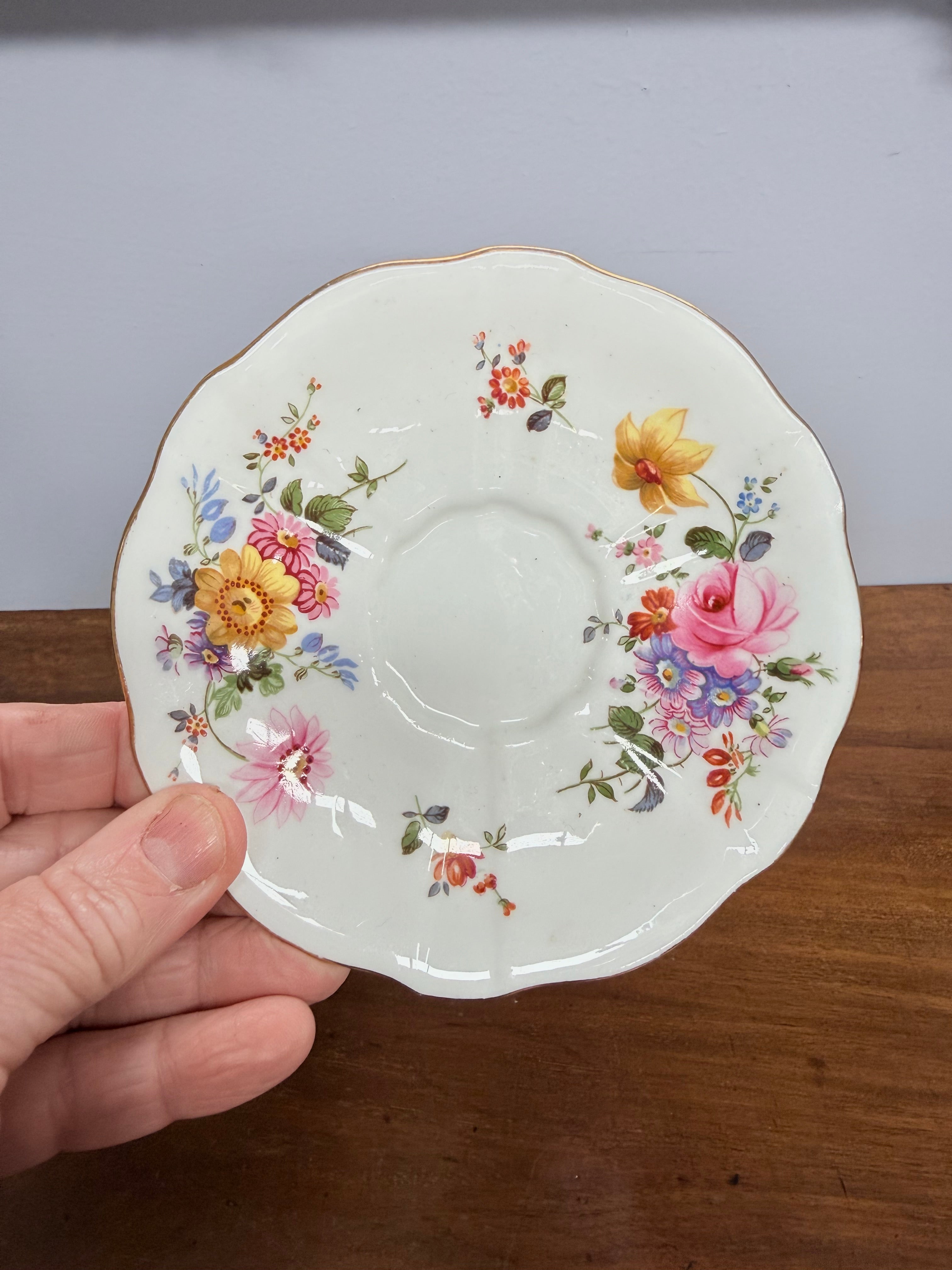 Royal Crown Derby "Derby Possies" Coffee Cup & Saucer | Antique & Vintage | Moonee Ponds Antiques | Australia Wide