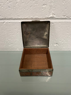 Vintage Silver Plated & Engraved Trinket Box | Antique & Vintage | Moonee Ponds Antiques | Australia Wide Delivery