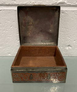 Vintage Silver Plated & Engraved Trinket Box | Antique & Vintage | Moonee Ponds Antiques | Australia Wide Delivery
