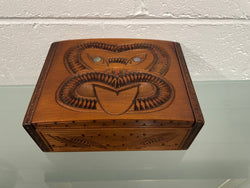 Vintage Maori Hand Carved Trinket Jewellery Box | Antique & Vintage | Moonee Ponds Antiques | Australia Wide Delivery
