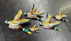 Set of 5 Vintage Ceramic Flying Ducks | Antique & Vintage | Moonee Ponds Antiques | Australia Wide Delivery