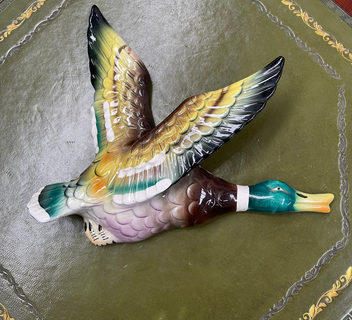 Set of 5 Vintage Ceramic Flying Ducks