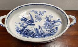 Victoria Blue and White lidded Tureen | Antique & Vintage | Moonee Ponds Antiques | Australia Wide Delivery