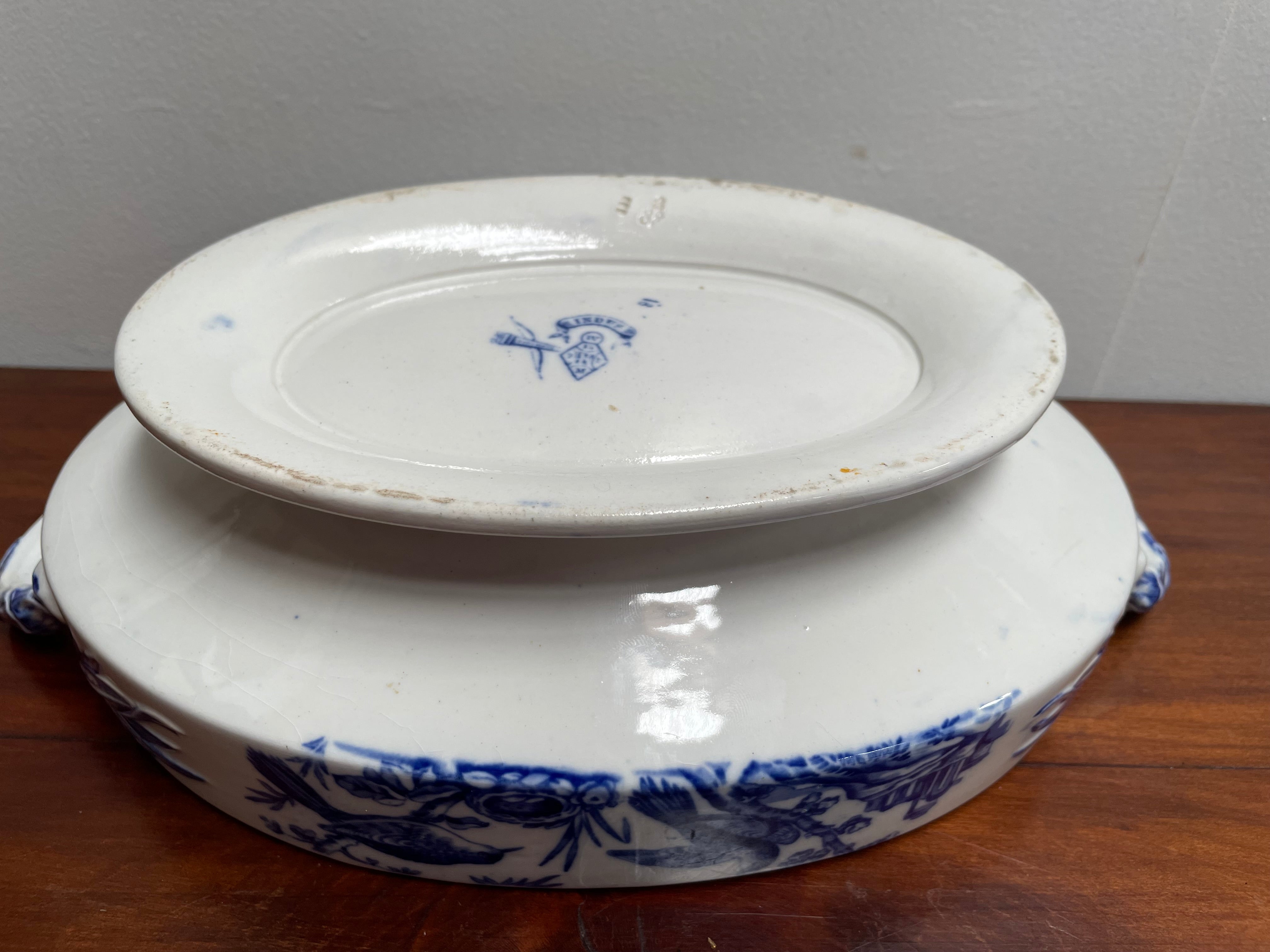 Victoria Blue and White lidded Tureen | Antique & Vintage | Moonee Ponds Antiques | Australia Wide Delivery