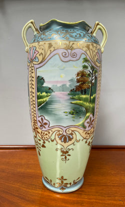 Hand Painted Japanese Vase | Antique & Vintage | Moonee Ponds Antiques | Australia Wide Delivery