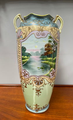 Hand Painted Japanese Vase | Antique & Vintage | Moonee Ponds Antiques | Australia Wide Delivery