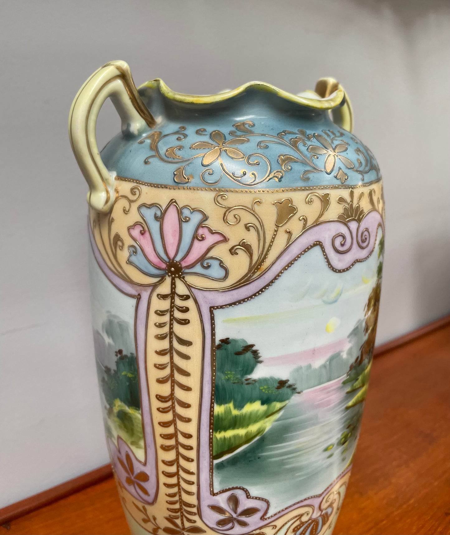 Hand Painted Japanese Vase