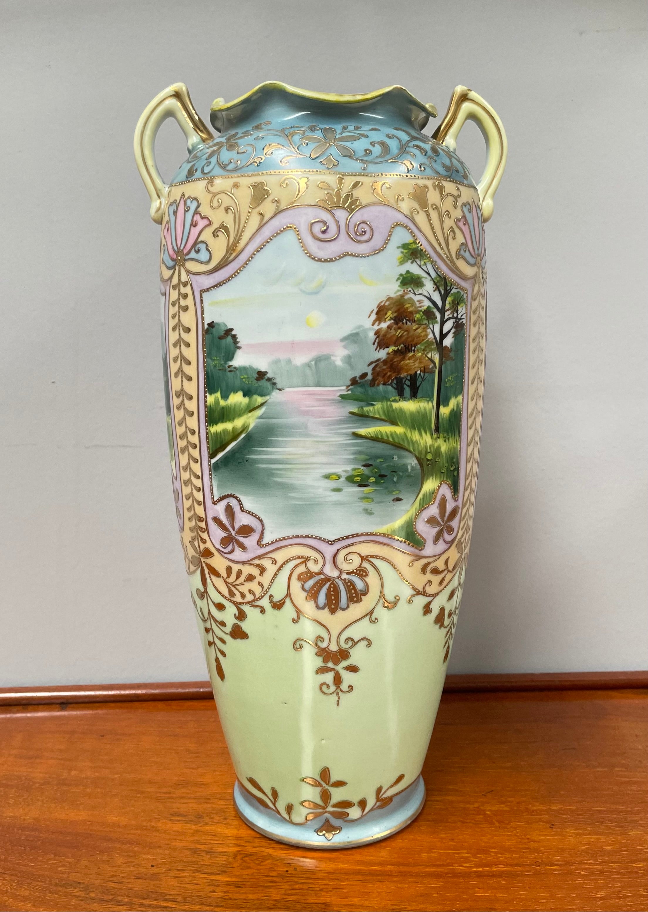 Hand Painted Japanese Vase