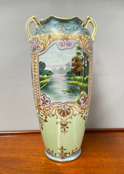 Hand Painted Japanese Vase | Antique & Vintage | Moonee Ponds Antiques | Australia Wide Delivery